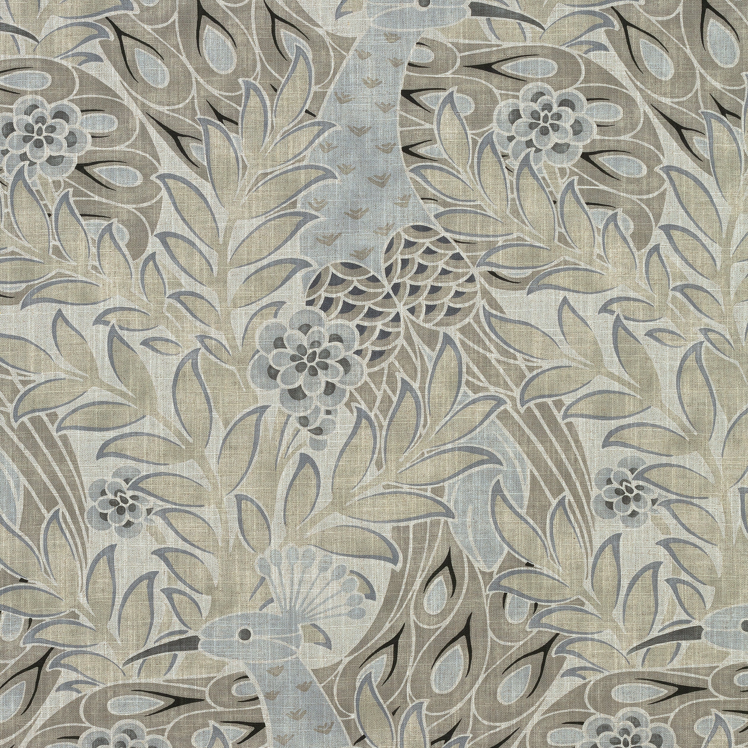 Desmond fabric in beige and grey color - pattern number F92921 - by Thibaut in the Paramount collection