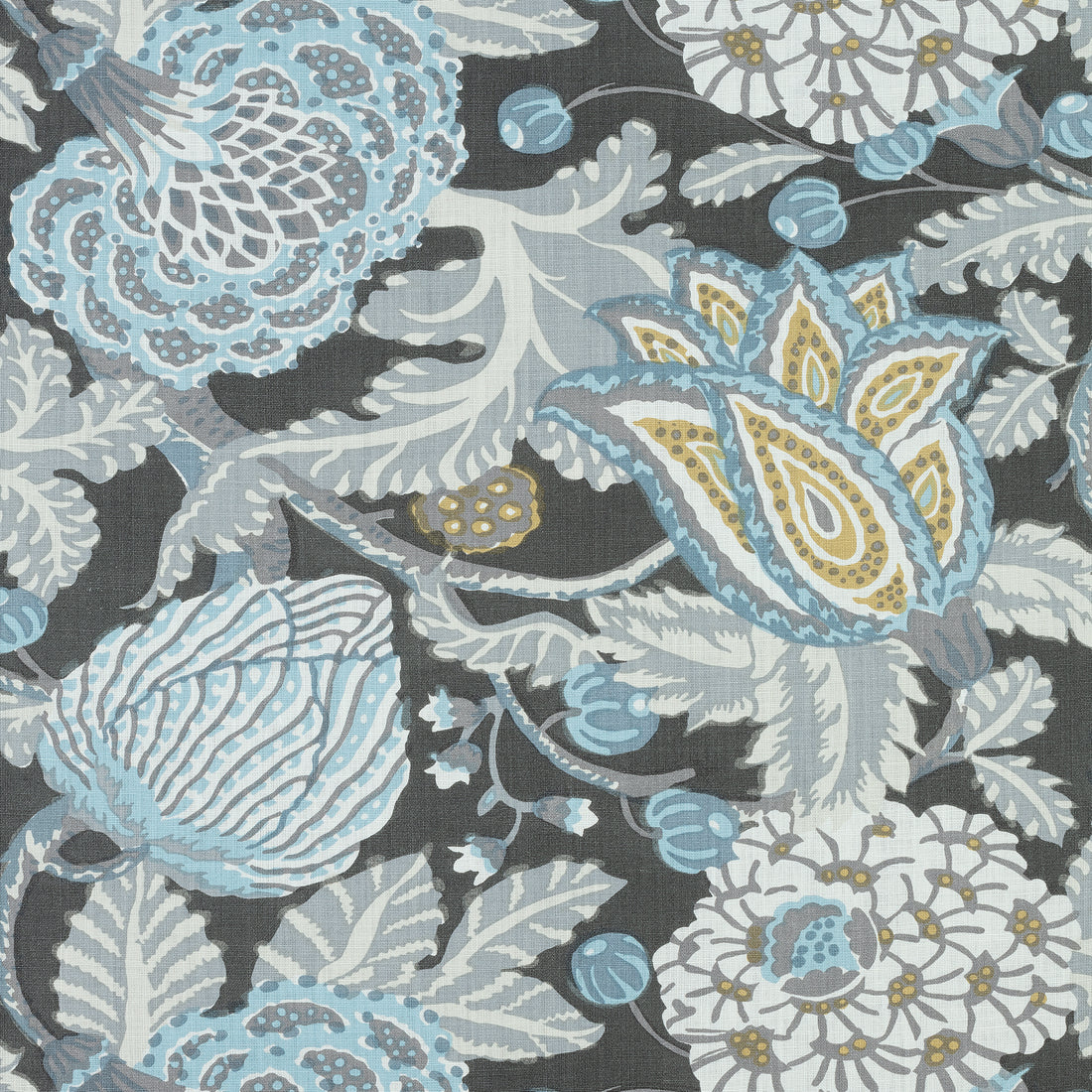 Mitford fabric in grey color - pattern number F92944 - by Thibaut in the Paramount collection