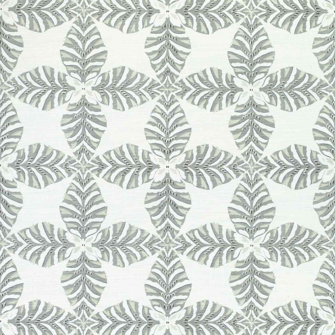 Starleaf fabric in grey color - pattern number F92973 - by Thibaut in the Paramount collection