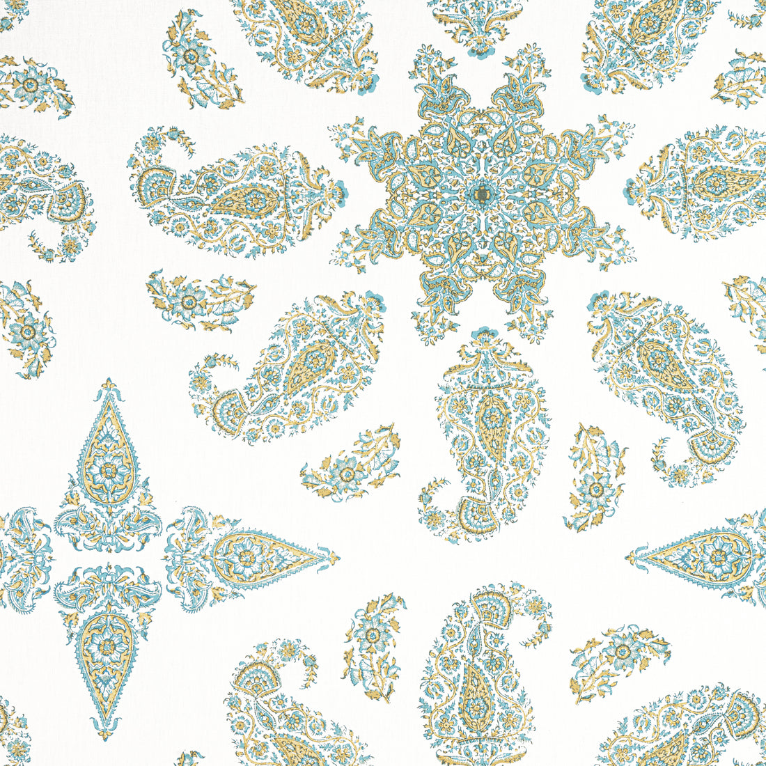 East India fabric in seaglass color - pattern number F936428 - by Thibaut in the Indienne collection