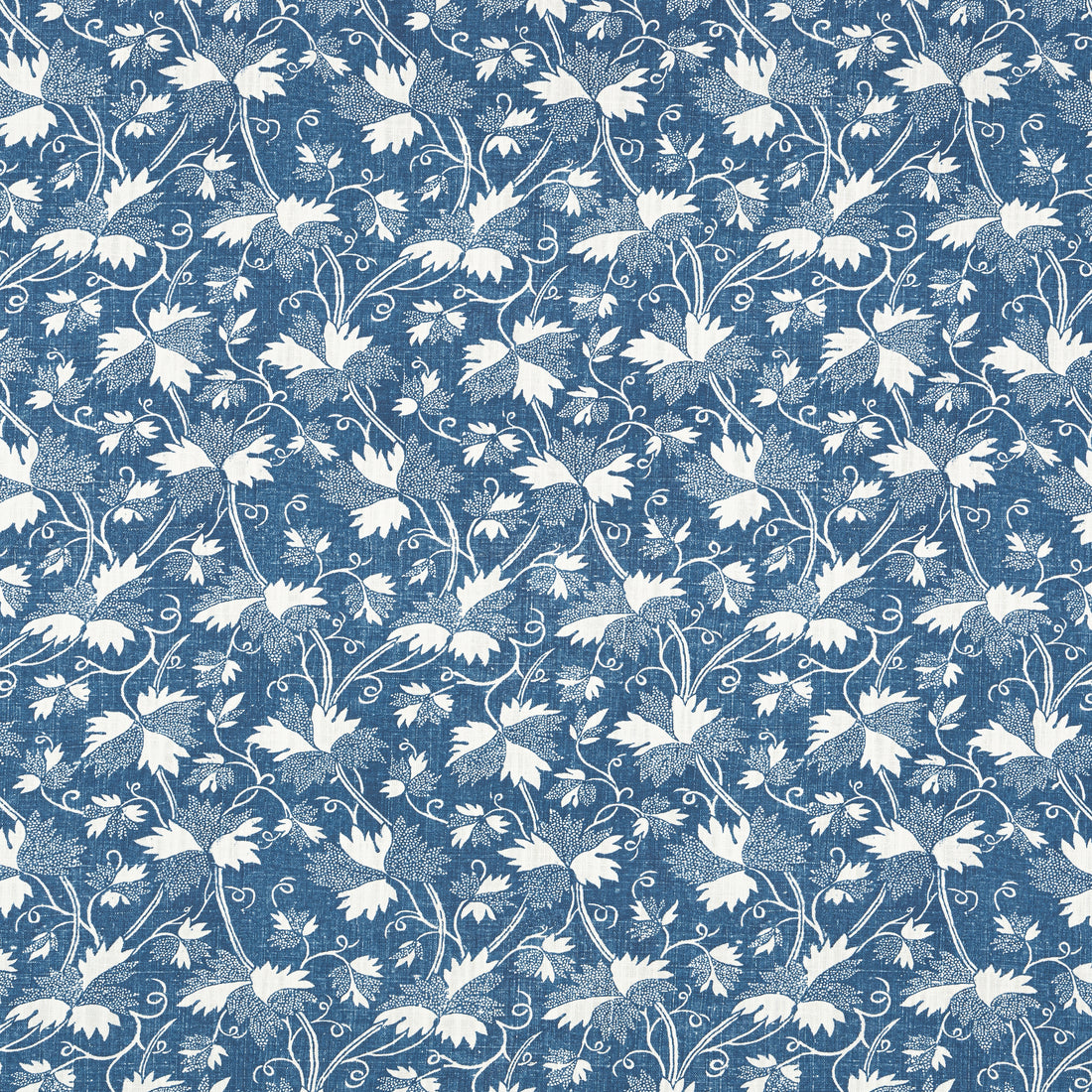 Chester fabric in navy color - pattern number F936433 - by Thibaut in the Indienne collection