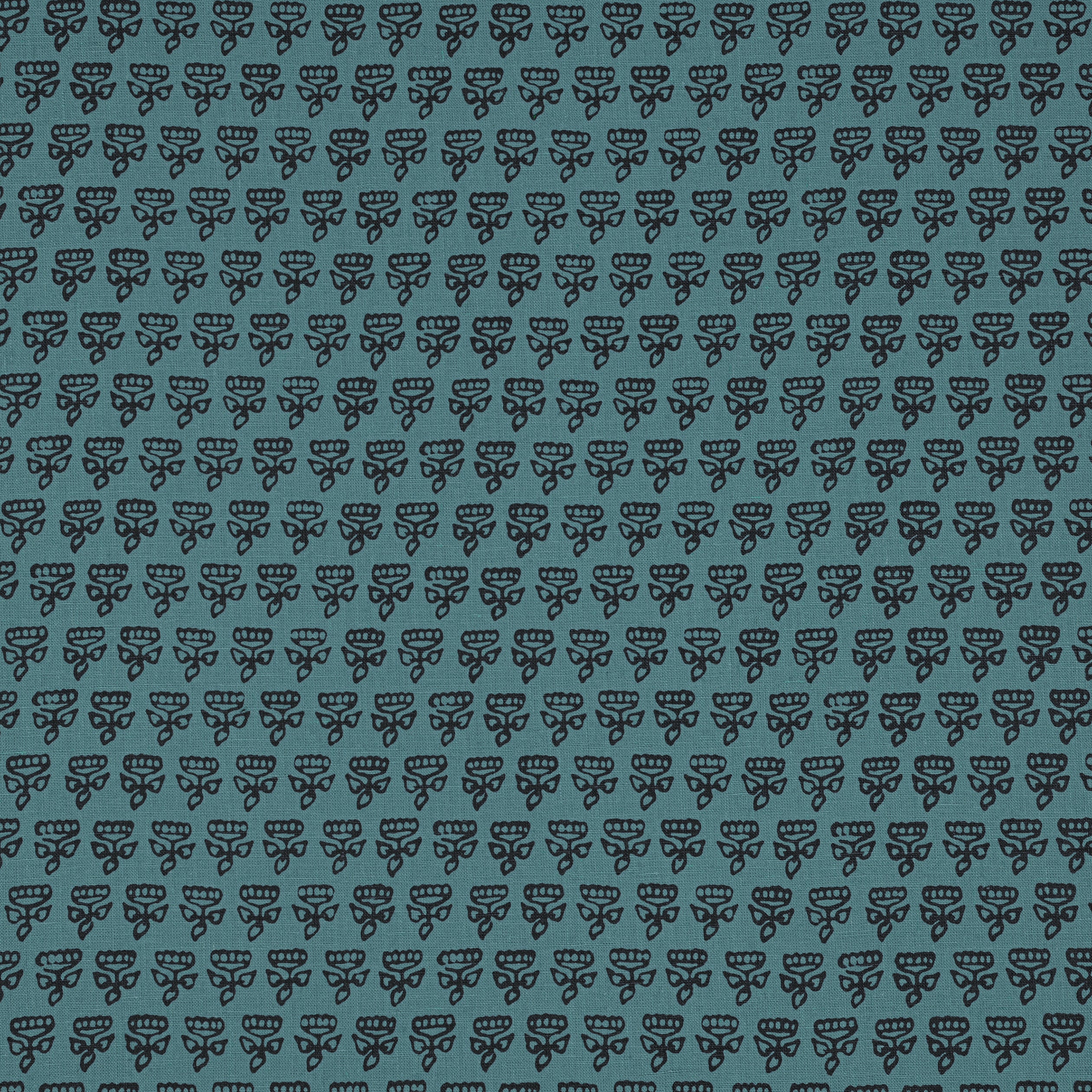 Mimi fabric in teal color - pattern number F936443 - by Thibaut in the Indienne collection