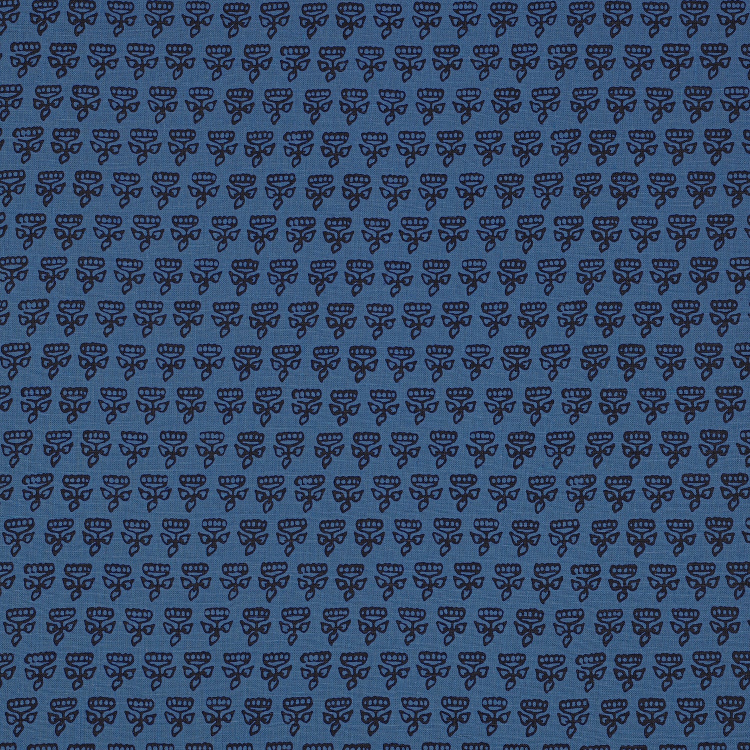 Mimi fabric in navy color - pattern number F936445 - by Thibaut in the Indienne collection