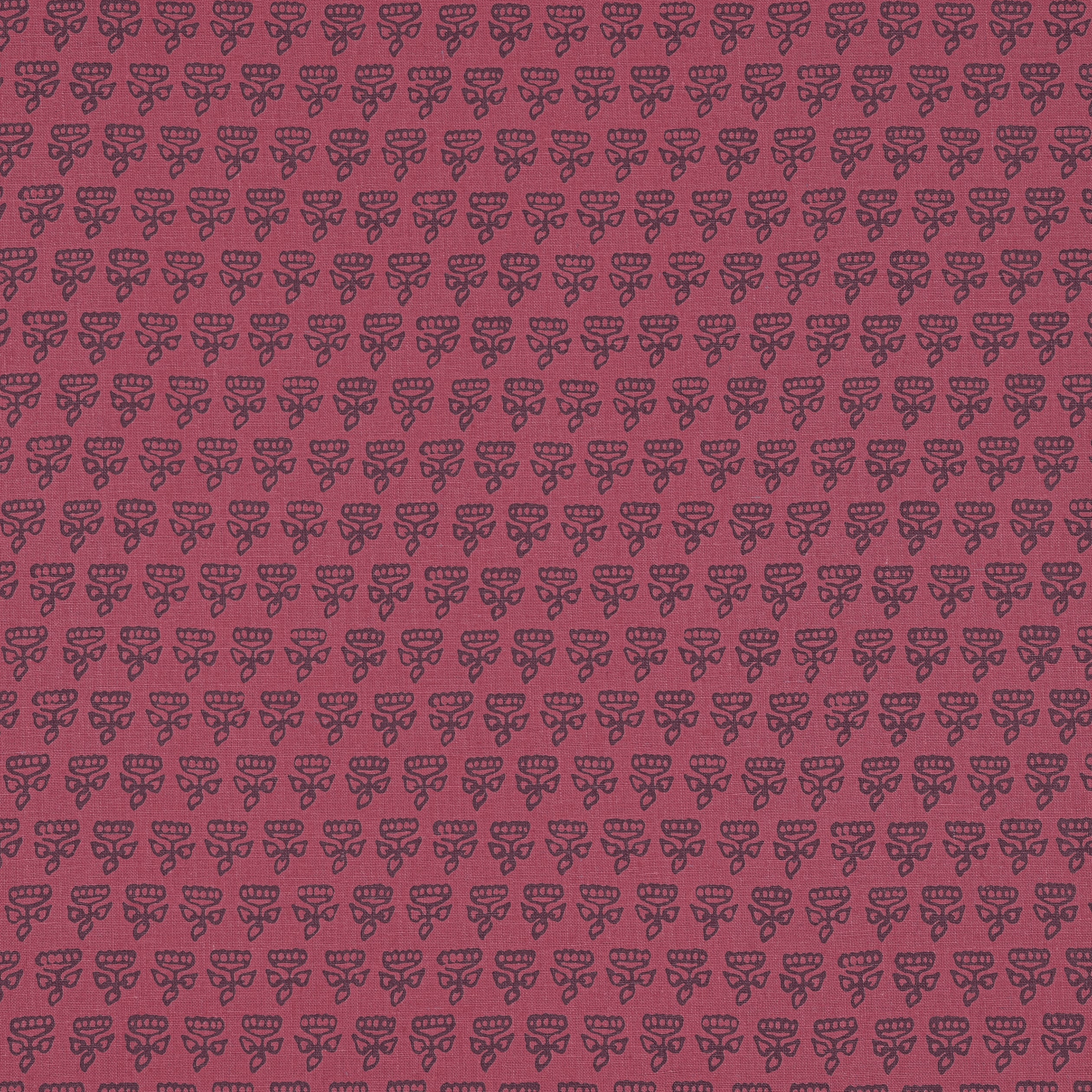 Mimi fabric in raspberry color - pattern number F936447 - by Thibaut in the Indienne collection