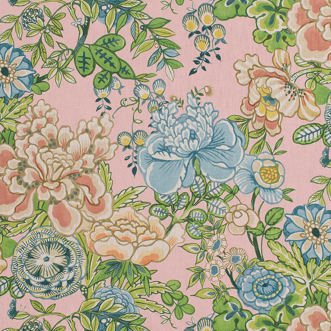 Peony Garden fabric in blush color - pattern number F942016 - by Thibaut in the Sojourn collection