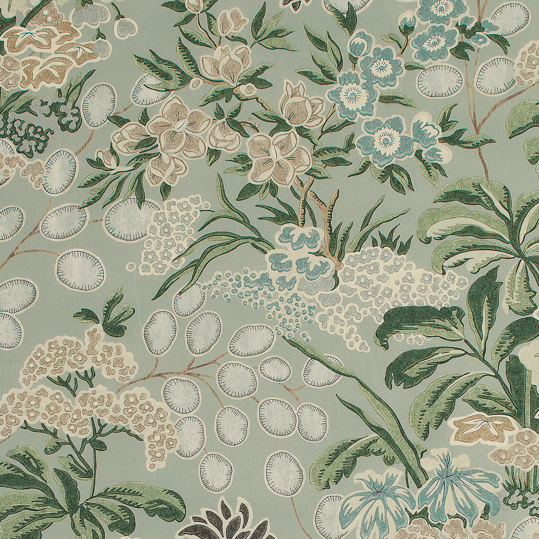 Meadow fabric in sage color - pattern number F942039 - by Thibaut in the Sojourn collection