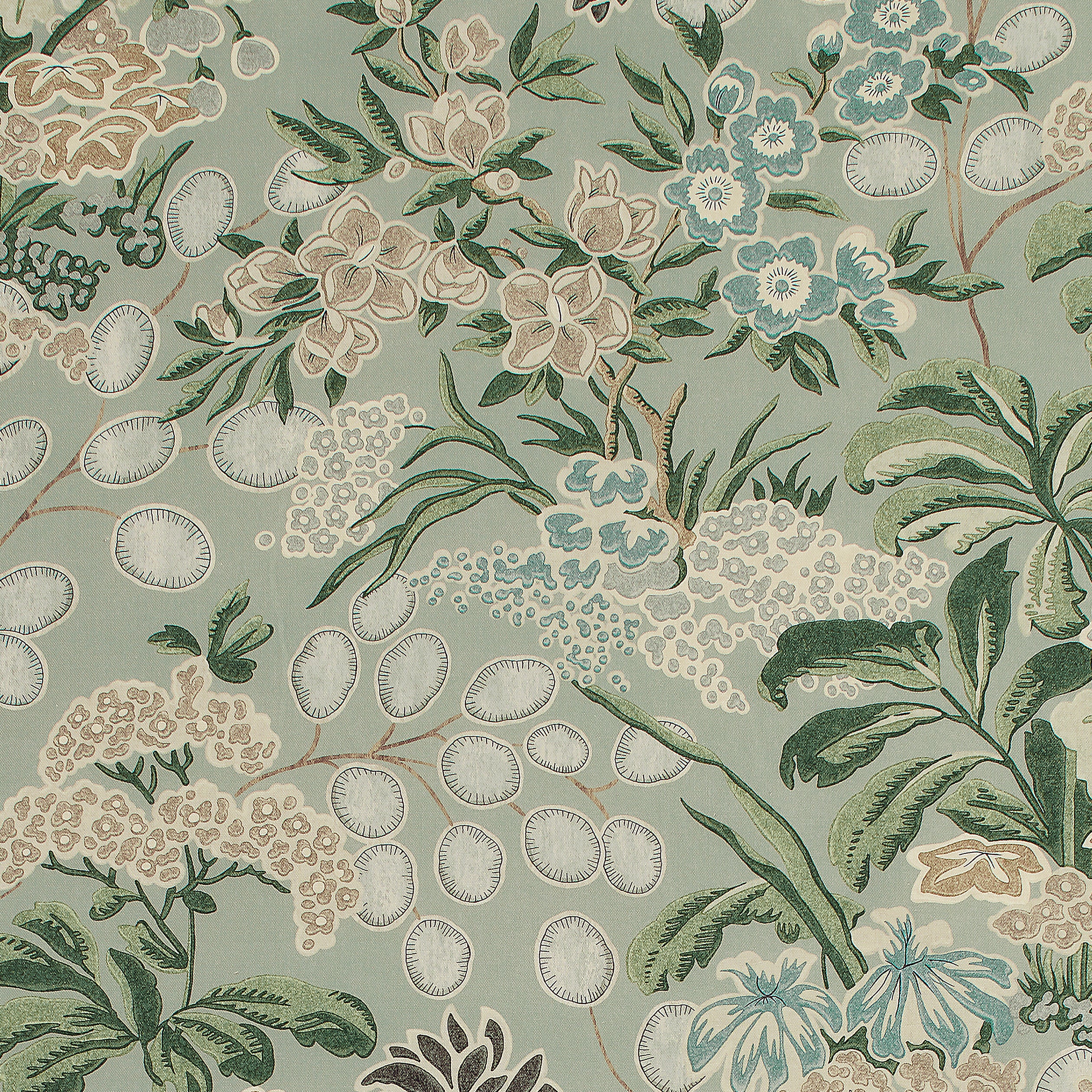 Meadow fabric in sage color - pattern number F942039 - by Thibaut in the Sojourn collection