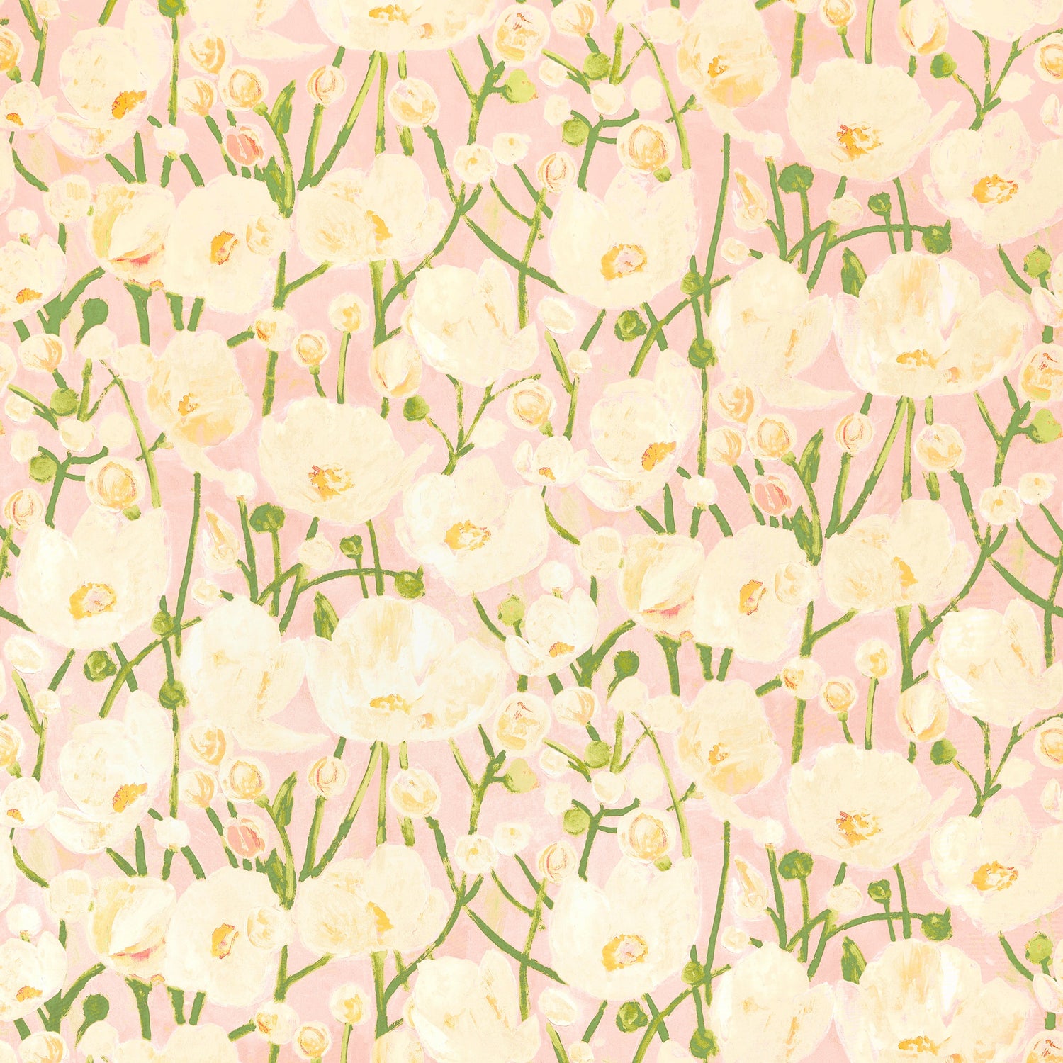 Tivoli fabric in seashell pink color - pattern number F945015 - by Thibaut in the Wanderlust collection