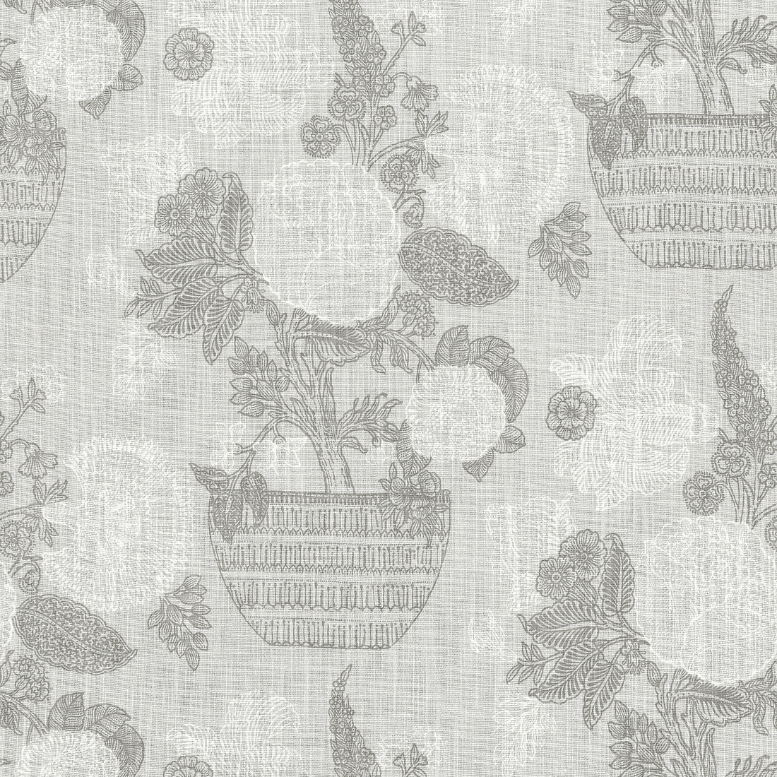 Tullamore fabric in grey color - pattern number F972589 - by Thibaut in the Chestnut Hill collection