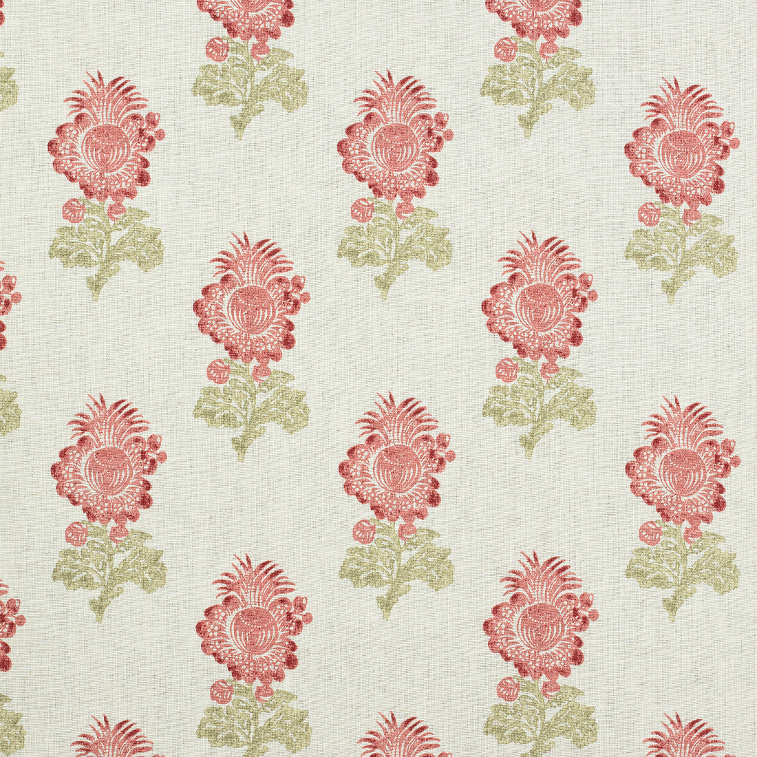 Aldith fabric in red and green color - pattern number F972606 - by Thibaut in the Chestnut Hill collection