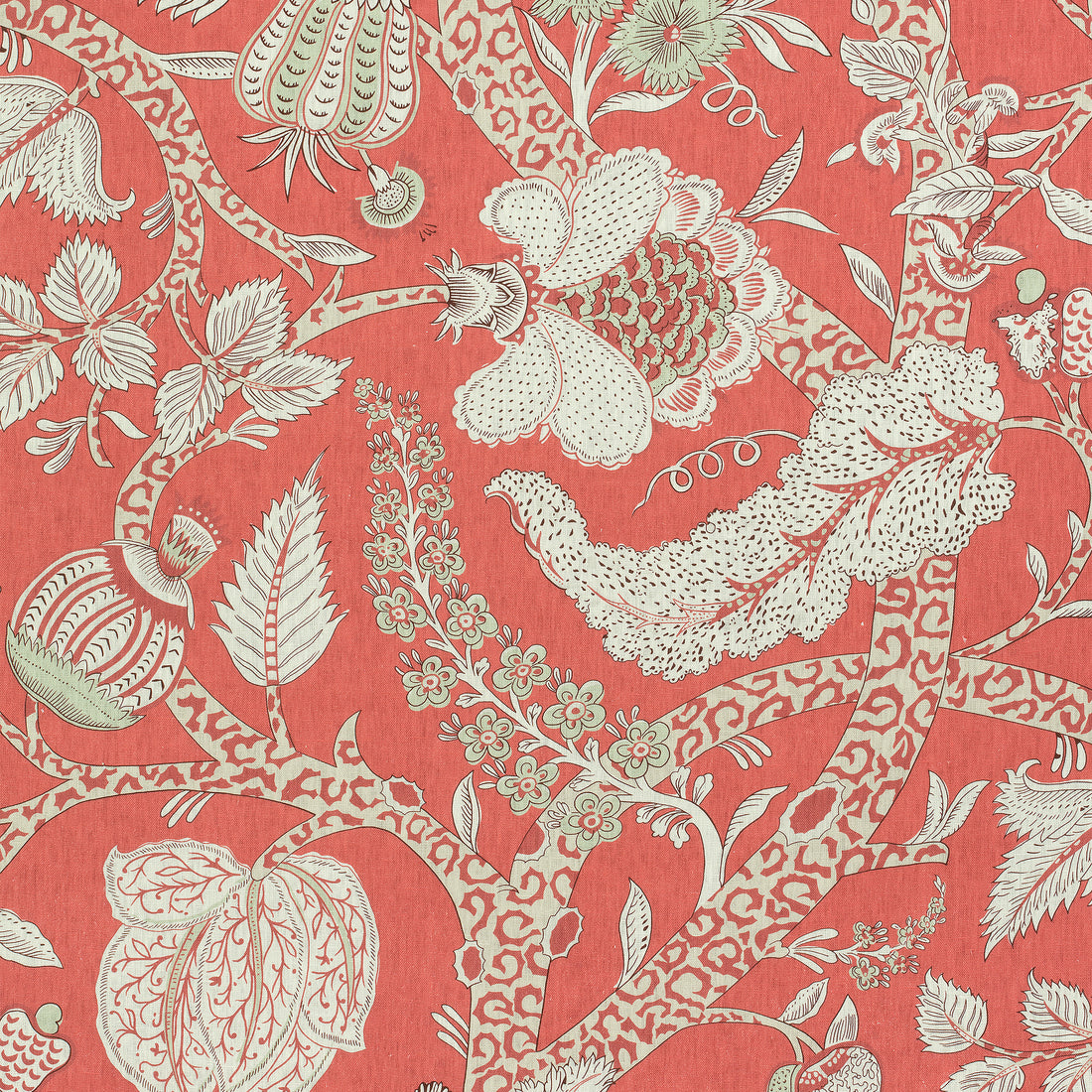 Macbeth fabric in red color - pattern number F972620 - by Thibaut in the Chestnut Hill collection