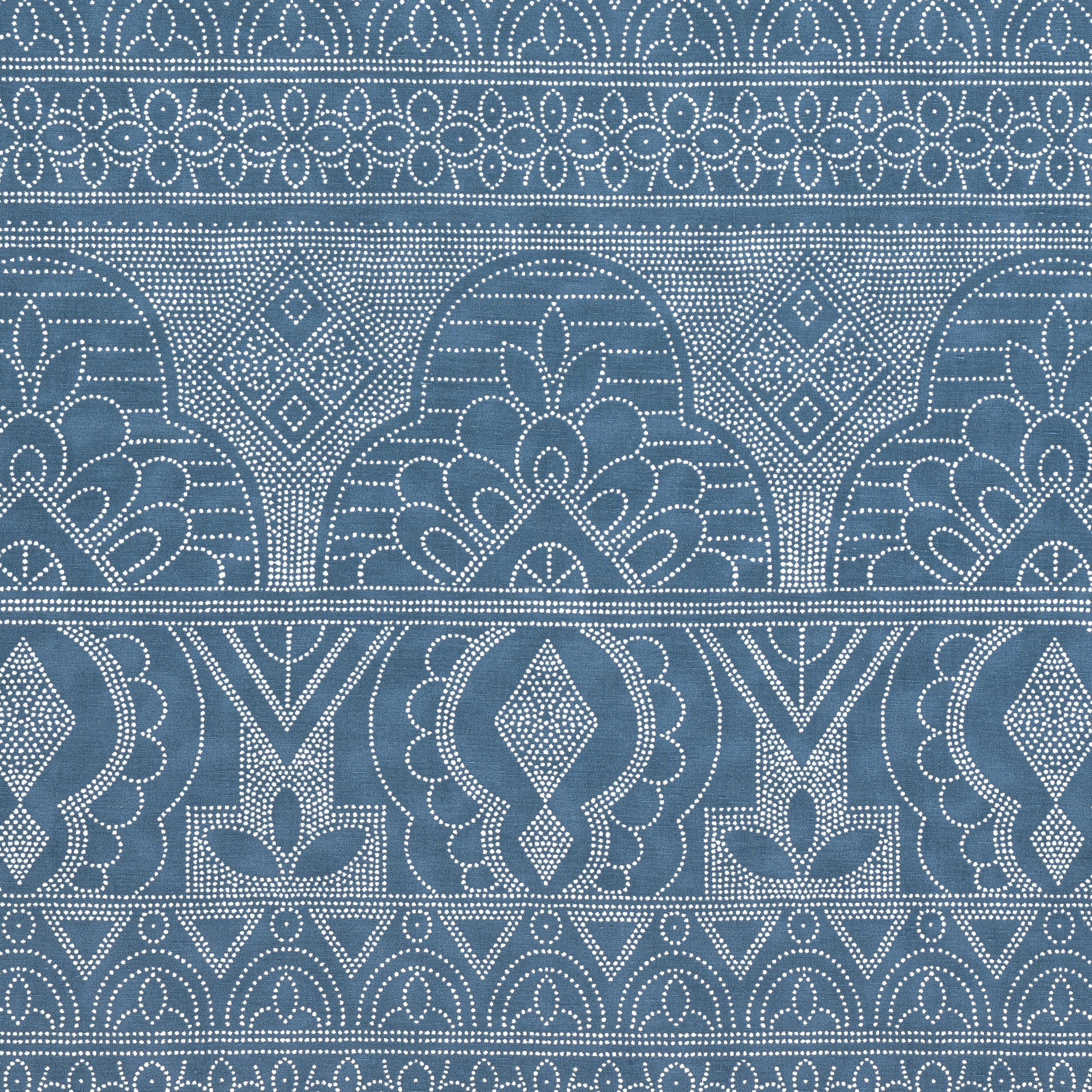 Medinas fabric in navy color - pattern number F981303 - by Thibaut in the Montecito collection