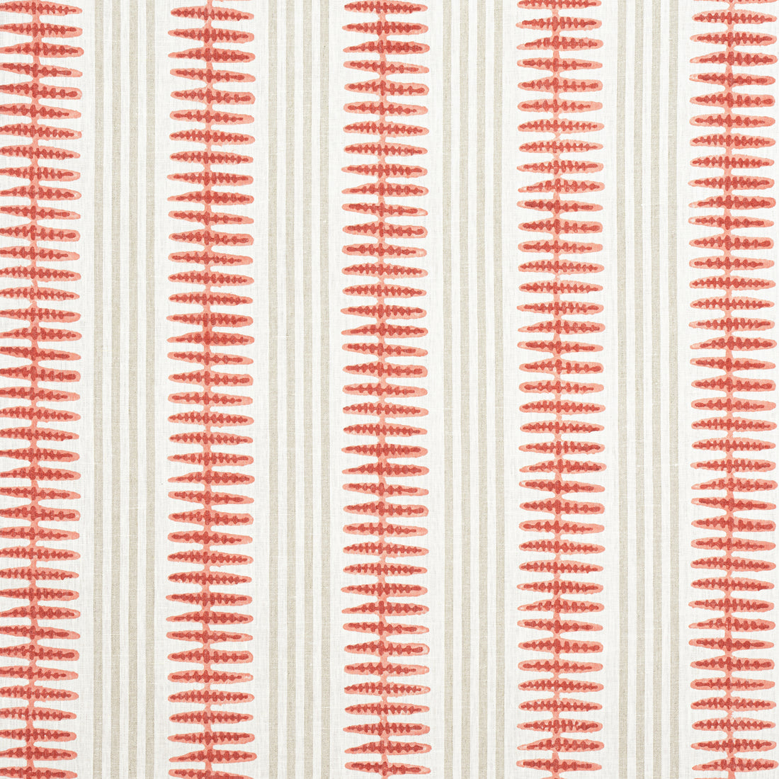Indo Stripe fabric in sunbaked color - pattern number F981319 - by Thibaut in the Montecito collection