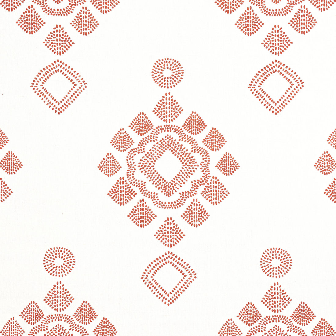 Province Medallion fabric in sunbaked color - pattern number F981324 - by Thibaut in the Montecito collection