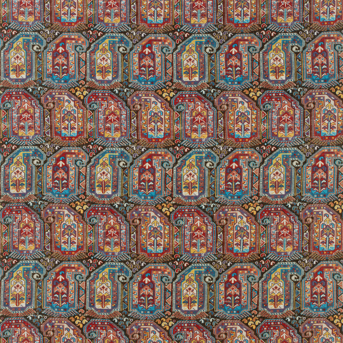 Gleniffer fabric in brown color - pattern number F985025 - by Thibaut in the Greenwood collection
