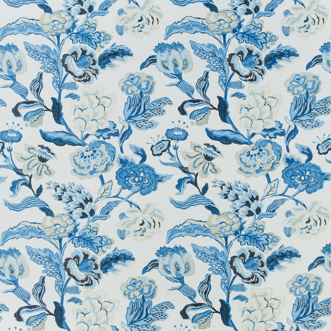 Navesink fabric in blue and white color - pattern number F985035 - by Thibaut in the Greenwood collection