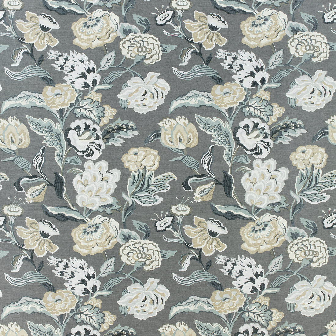 Navesink fabric in grey color - pattern number F985038 - by Thibaut in the Greenwood collection