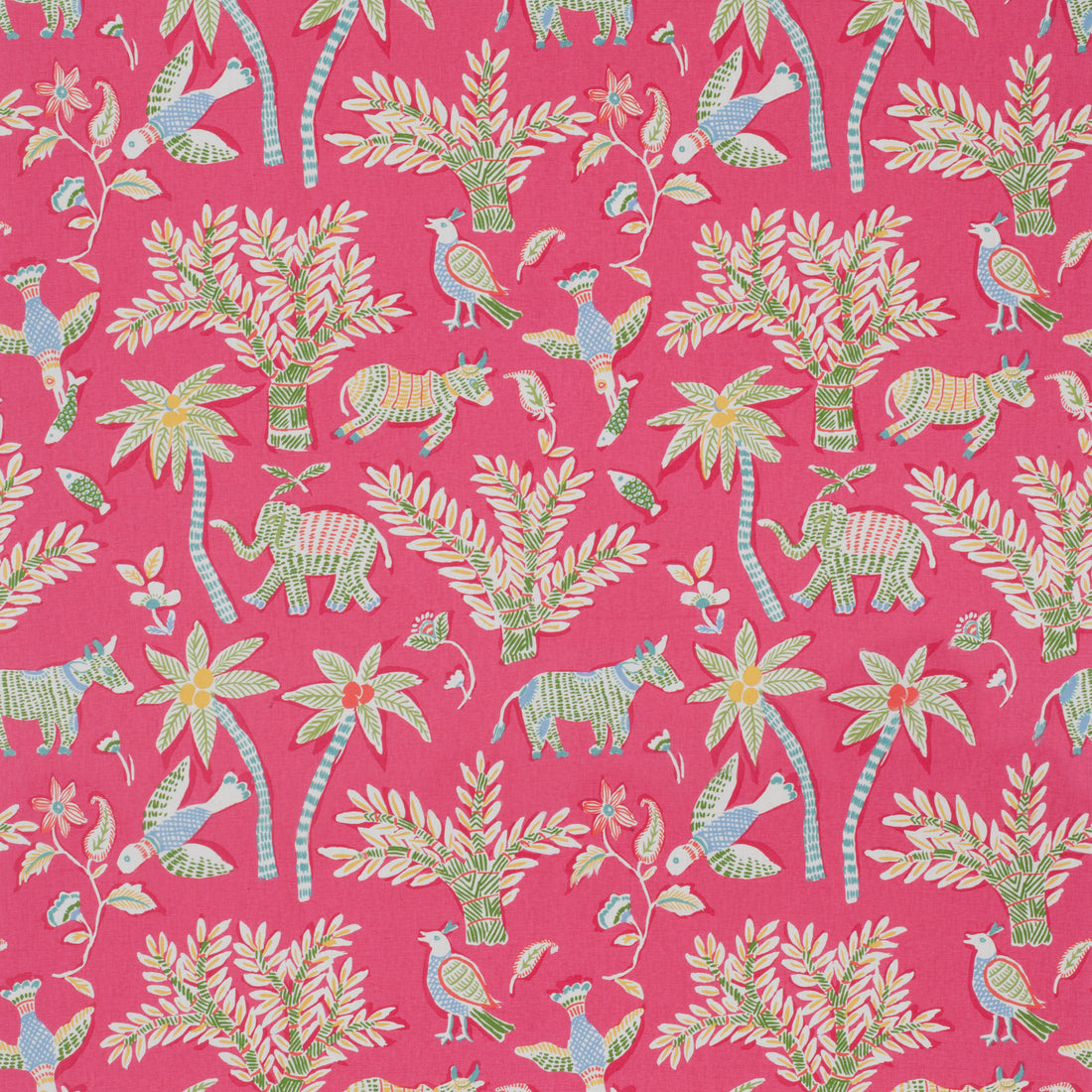 Goa fabric in pink color - pattern number F988720 - by Thibaut in the Trade Routes collection
