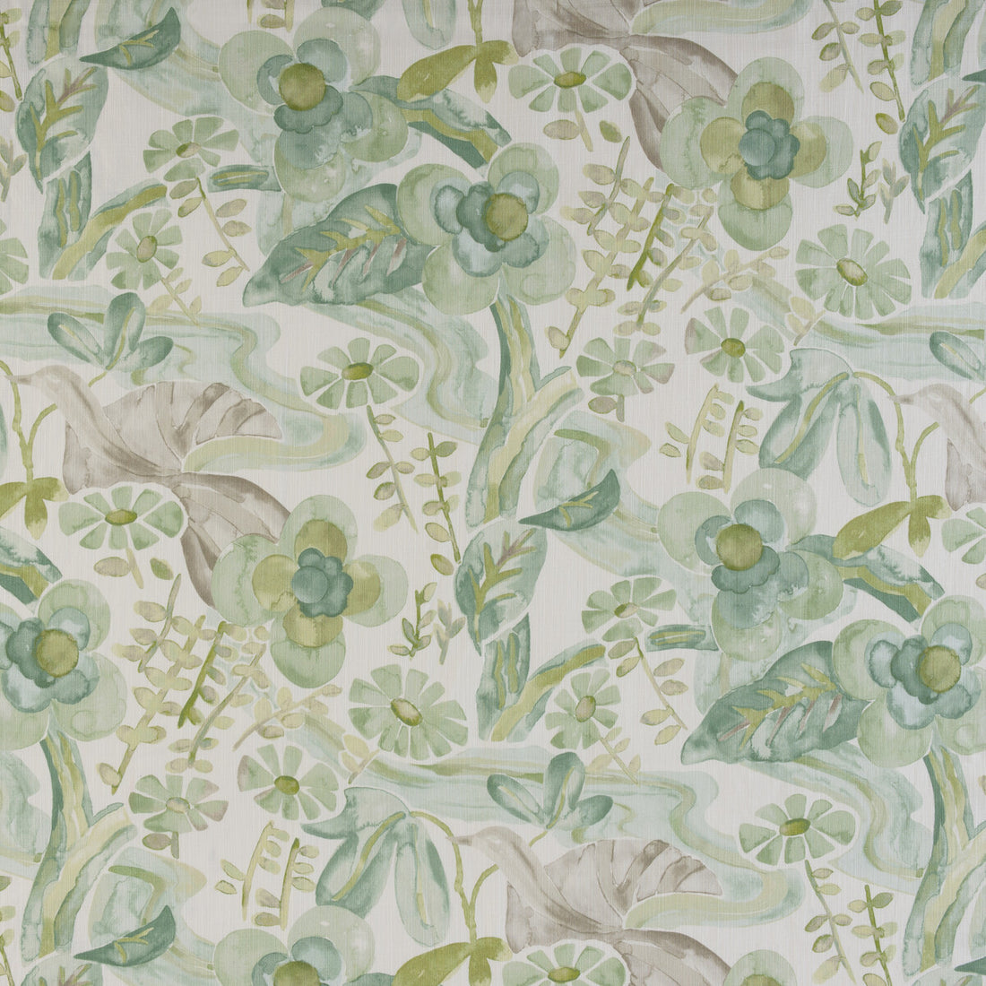 Faerie fabric in watercress color - pattern FAERIE.13.0 - by Kravet Design in the Barbara Barry Home Midsummer collection