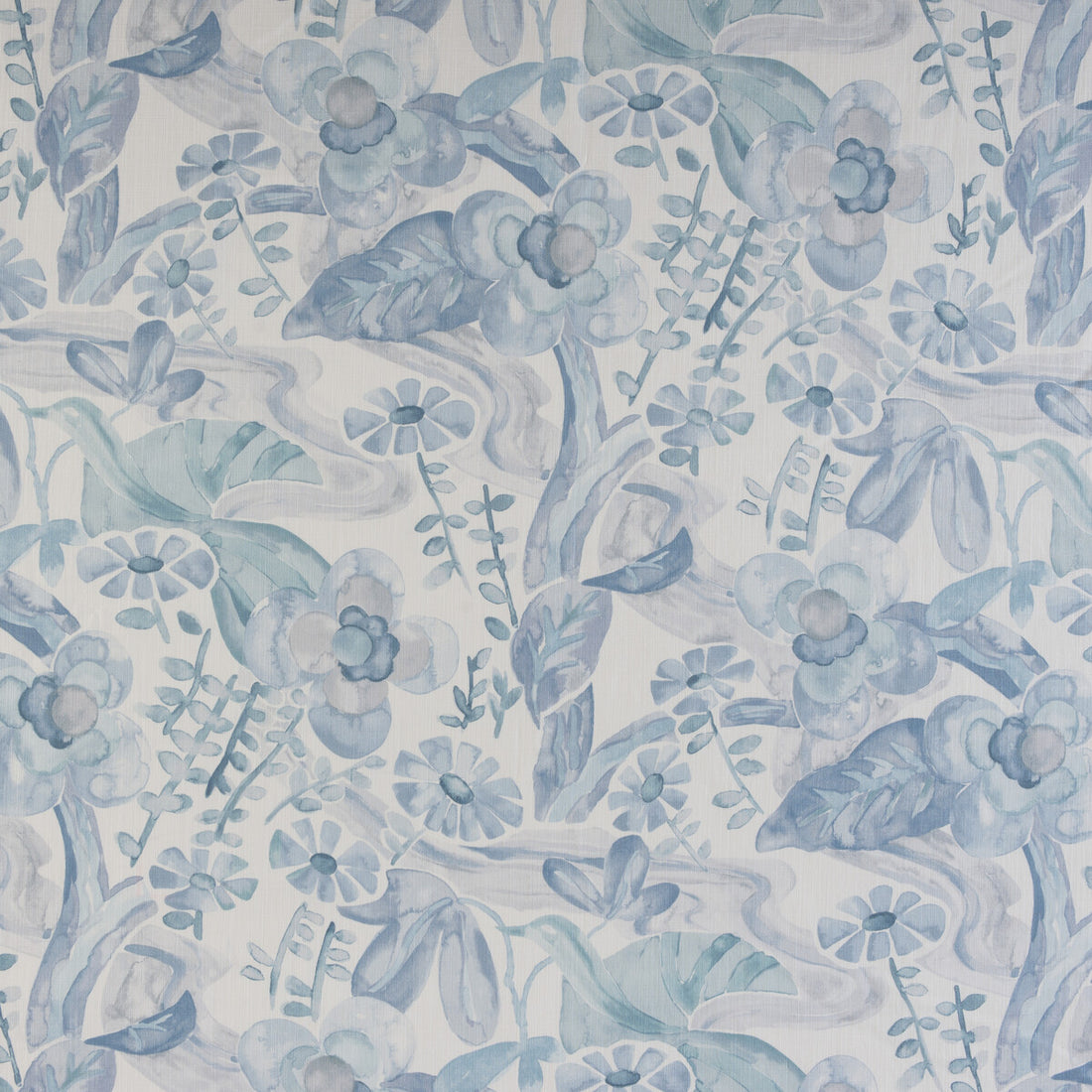 Faerie fabric in pacific color - pattern FAERIE.15.0 - by Kravet Design in the Barbara Barry Home Midsummer collection