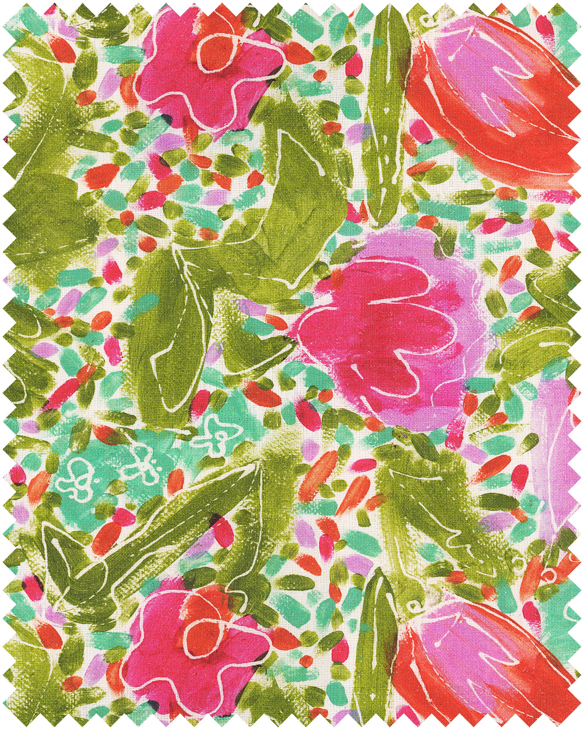 Princess Garden fabric in green color - pattern number FB00175 - by Mind The Gap in the Transylvanian Rhapsody collection