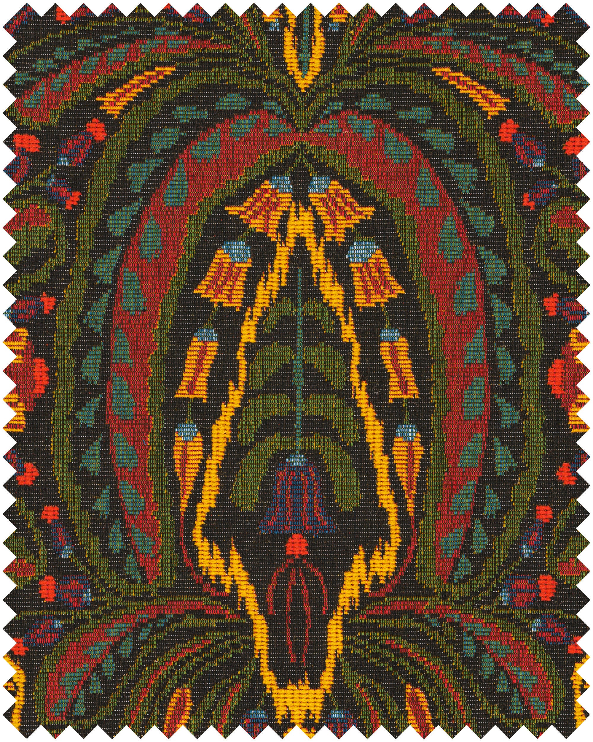 Serenade fabric in green color - pattern number FB00185 - by Mind The Gap in the Transylvanian Rhapsody collection