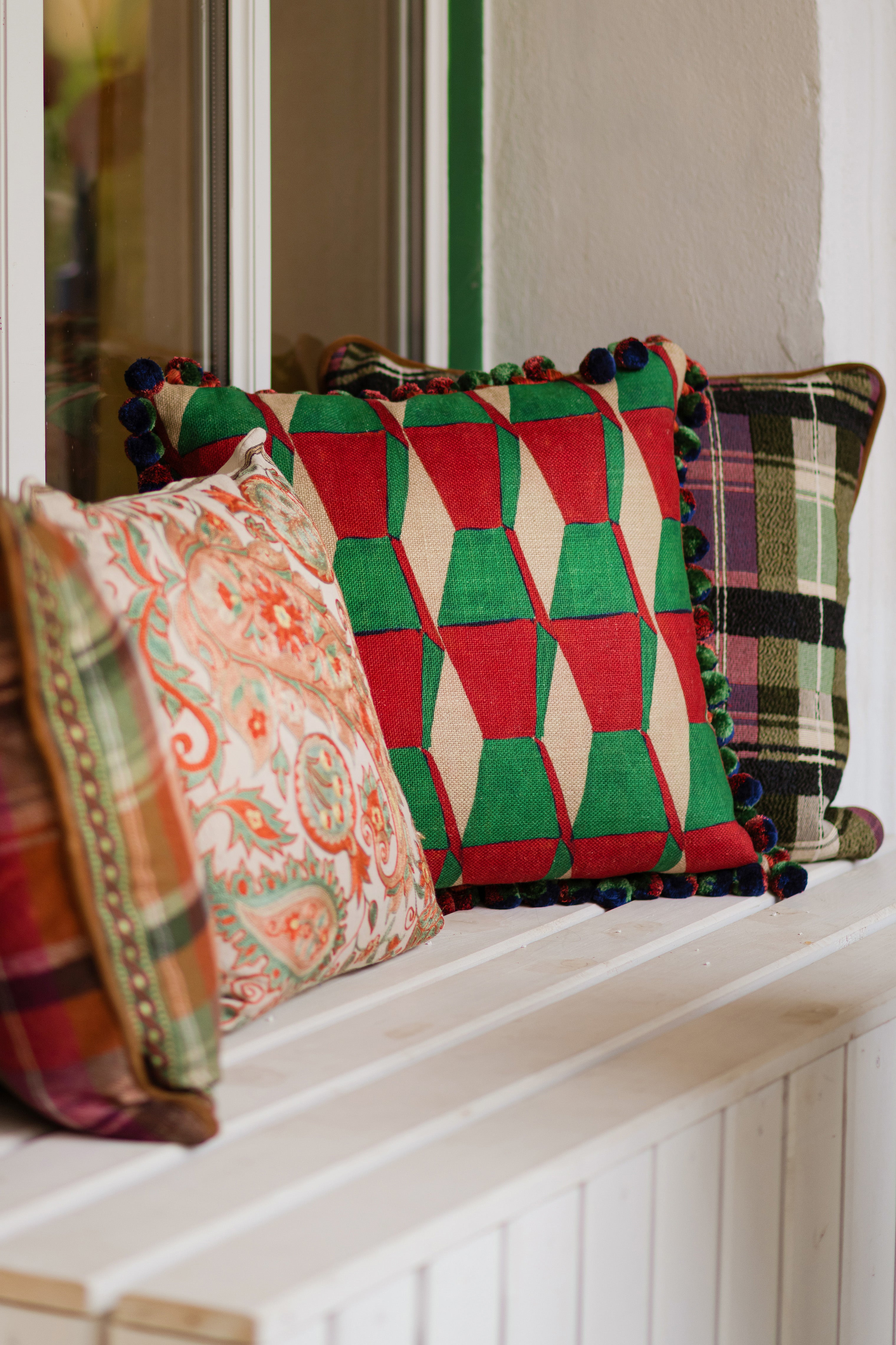 Endless Scarlet fabric in green color - pattern number FB00186 - by Mind The Gap in the Transylvanian Rhapsody collection