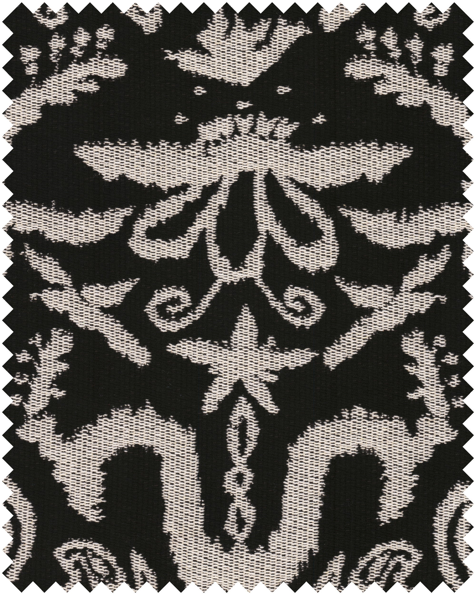 Zenobia fabric in black color - pattern number FB00191 - by Mind The Gap in the Transylvanian Rhapsody collection