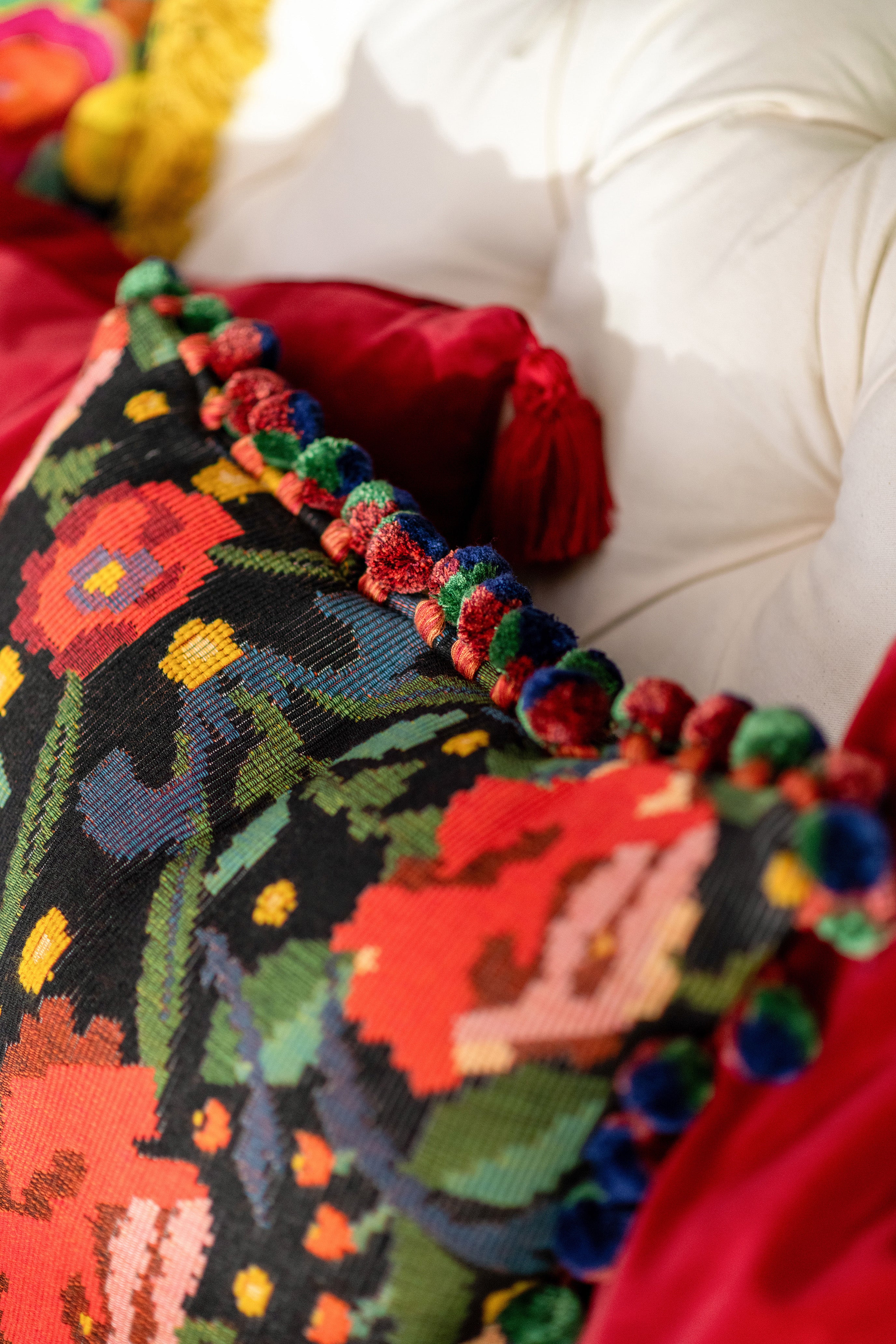 Claudine fabric in multicolour color - pattern number FB00195 - by Mind The Gap in the Transylvanian Rhapsody collection