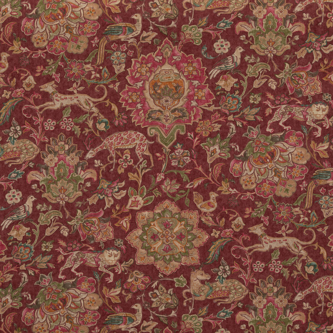 Wild Things fabric in plum color - pattern FD2005.H113.0 - by Mulberry in the Mulberry Long Weekend collection