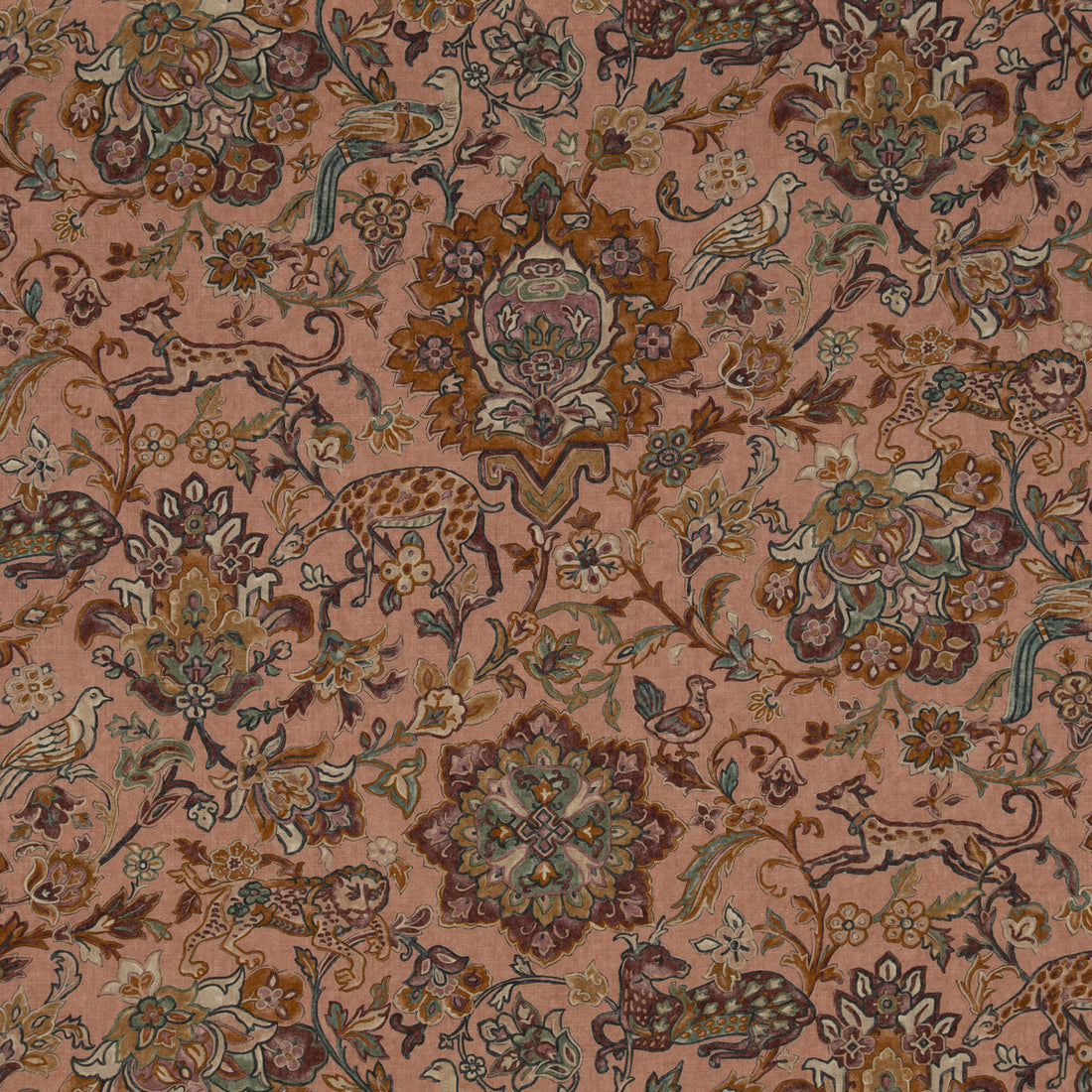 Wild Things fabric in antique color - pattern FD2005.J52.0 - by Mulberry in the Mulberry Long Weekend collection