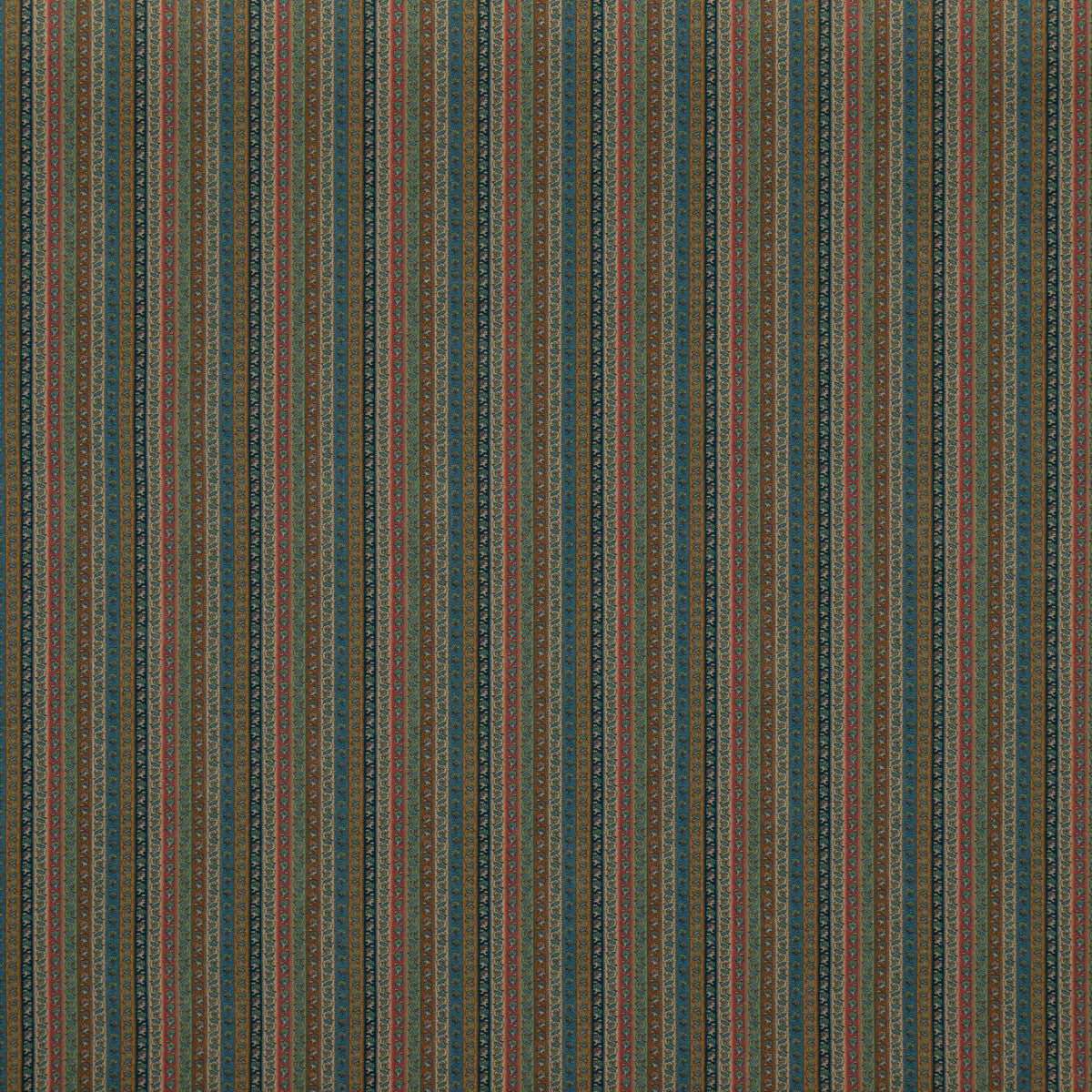 Wilde Stripe fabric in teal color - pattern FD2007.R11.0 - by Mulberry in the Mulberry Long Weekend collection