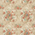Floral Rococo fabric in red/green color - pattern FD2011.V117.0 - by Mulberry in the Icons Fabrics collection