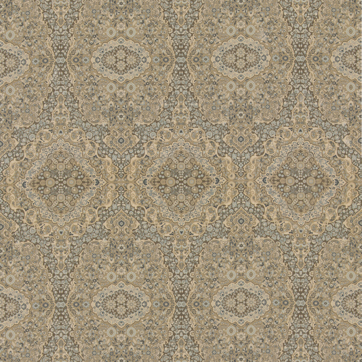 Woodland Paisley fabric in lovat color - pattern number FD2028.R106.0 - by Mulberry in the Mulberry Country Walk collection