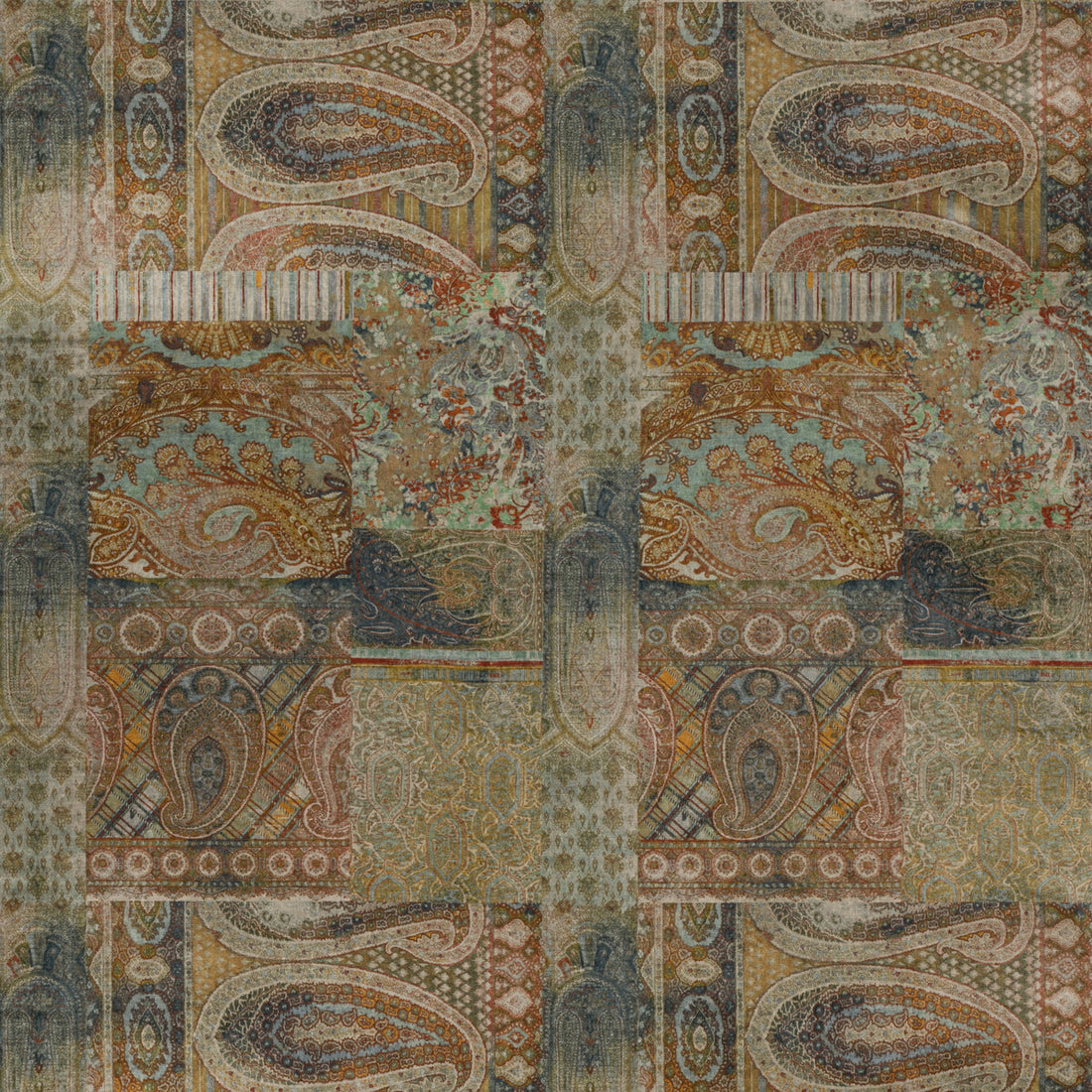 Lomond Velvet fabric in antique color - pattern FD265.J52.0 - by Mulberry in the Icons Fabrics collection