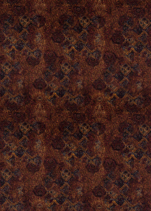 Bohemian Velvet fabric in fig/sienna color - pattern FD286.H44.0 - by Mulberry in the Bohemian Travels collection