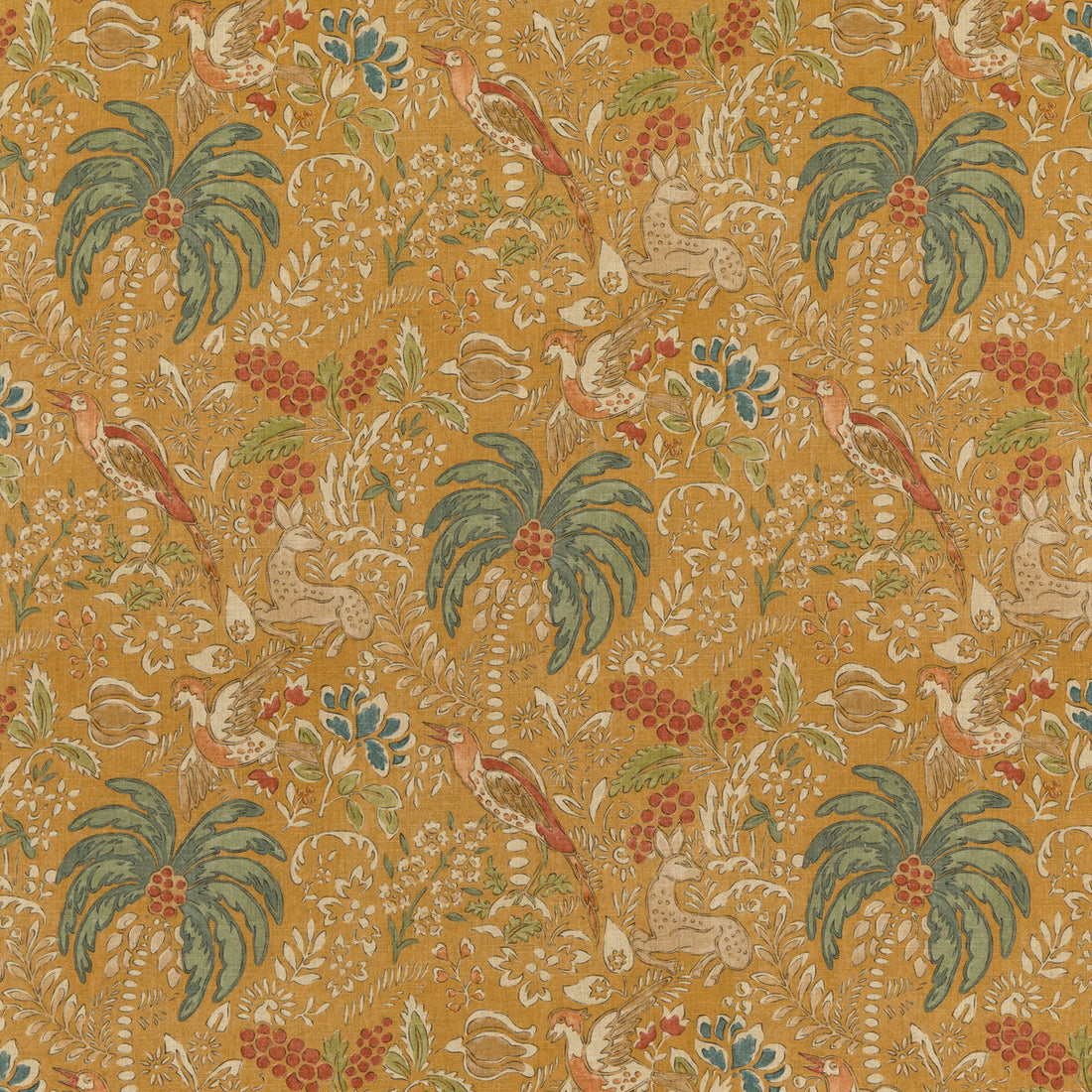 Fantasia fabric in spice color - pattern FD308.T30.0 - by Mulberry in the Modern Country I collection