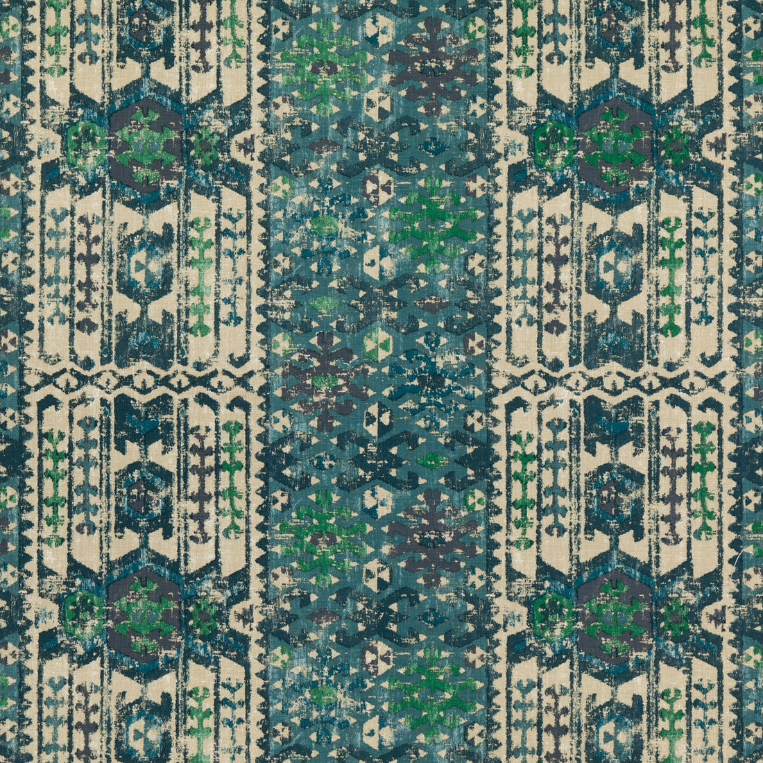 Kilver fabric in teal color - pattern FD309.R122.0 - by Mulberry in the Modern Country I collection
