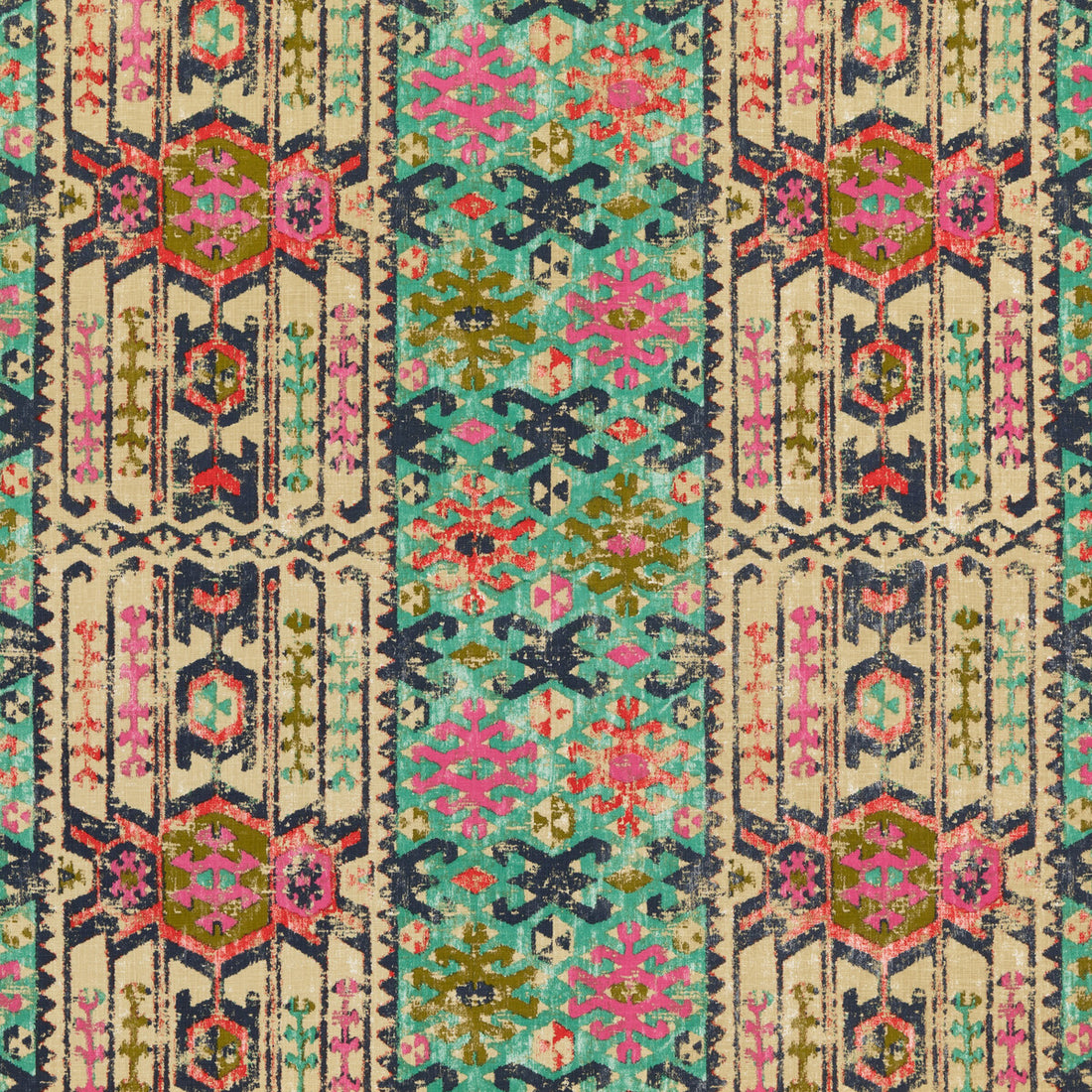 Kilver fabric in multi color - pattern FD309.Y101.0 - by Mulberry in the Modern Country I collection
