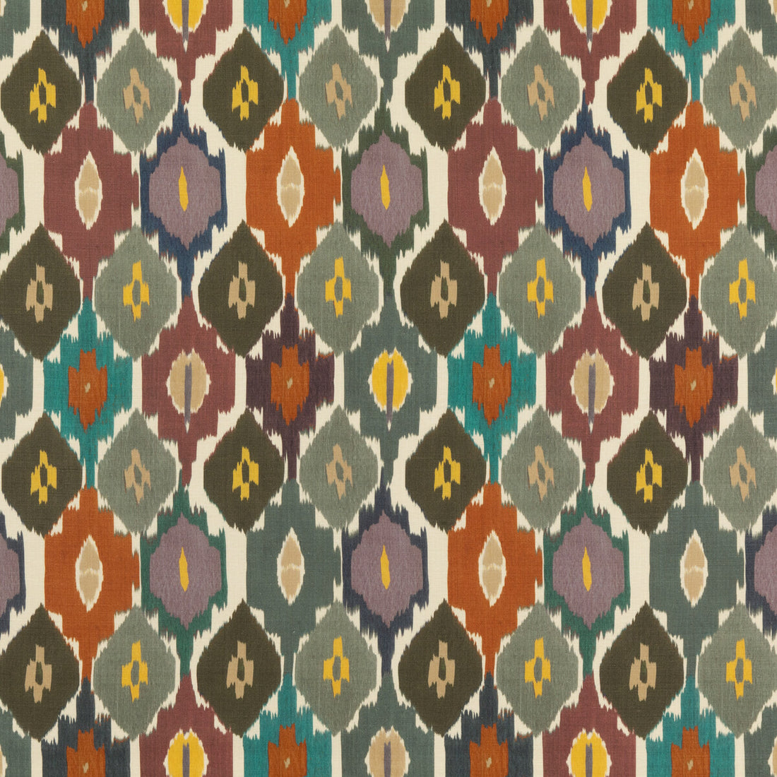 Town House fabric in multi color - pattern FD311.Y101.0 - by Mulberry in the Modern Country II collection