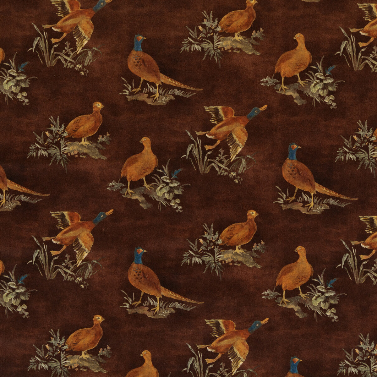 Game Show fabric in spice color - pattern FD316.T30.0 - by Mulberry in the Modern Country Velvets collection