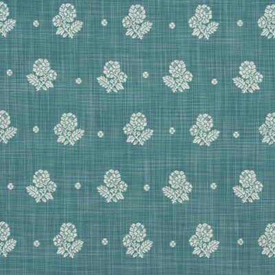 Provence Flower fabric in blue color - pattern FD526.R104.0 - by Mulberry in the Grand Vacances collection