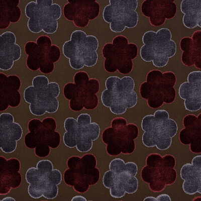 Aster Velvet fabric in rd/mauv color - pattern FD568.V75.0 - by Mulberry in the Great Park collection