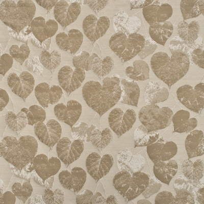 Lime Leaves fabric in antique color - pattern FD572.J52.0 - by Mulberry in the Great Park collection