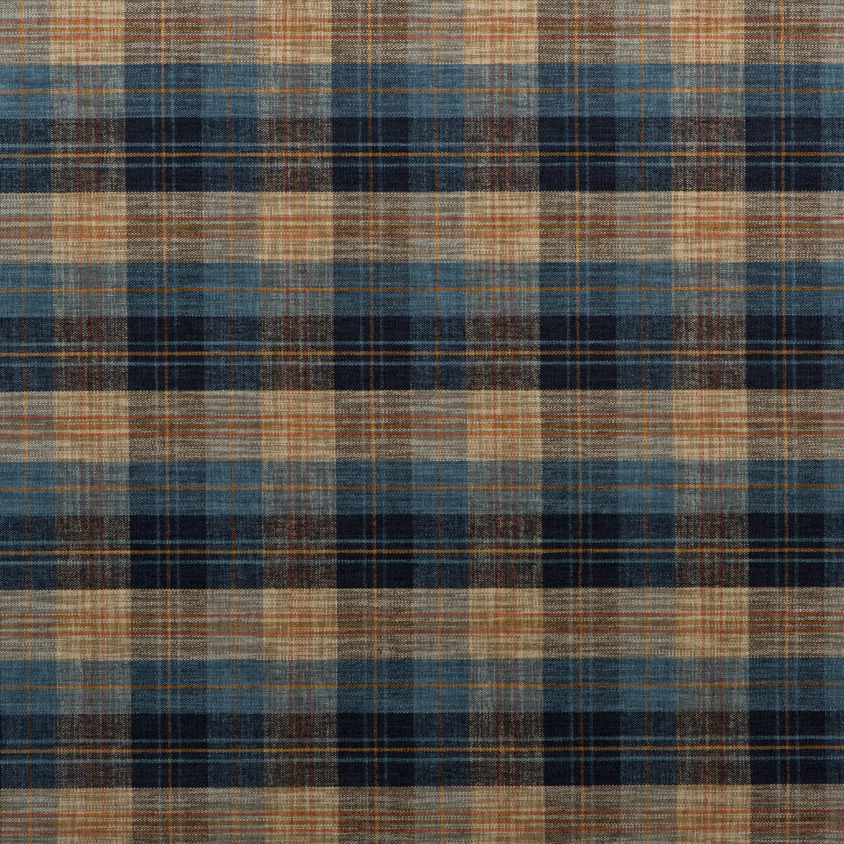 Clan Chenille fabric in blue/mole color - pattern FD598.H38.0 - by Mulberry in the Living Legends collection