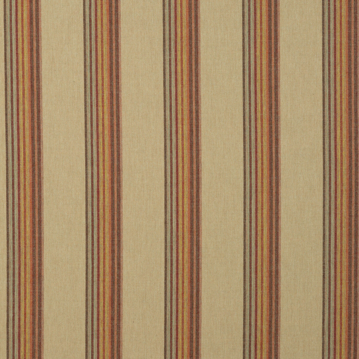 Twelve Bar Stripe fabric in sand/rose color - pattern FD614.N107.0 - by Mulberry in the Counterpoint collection