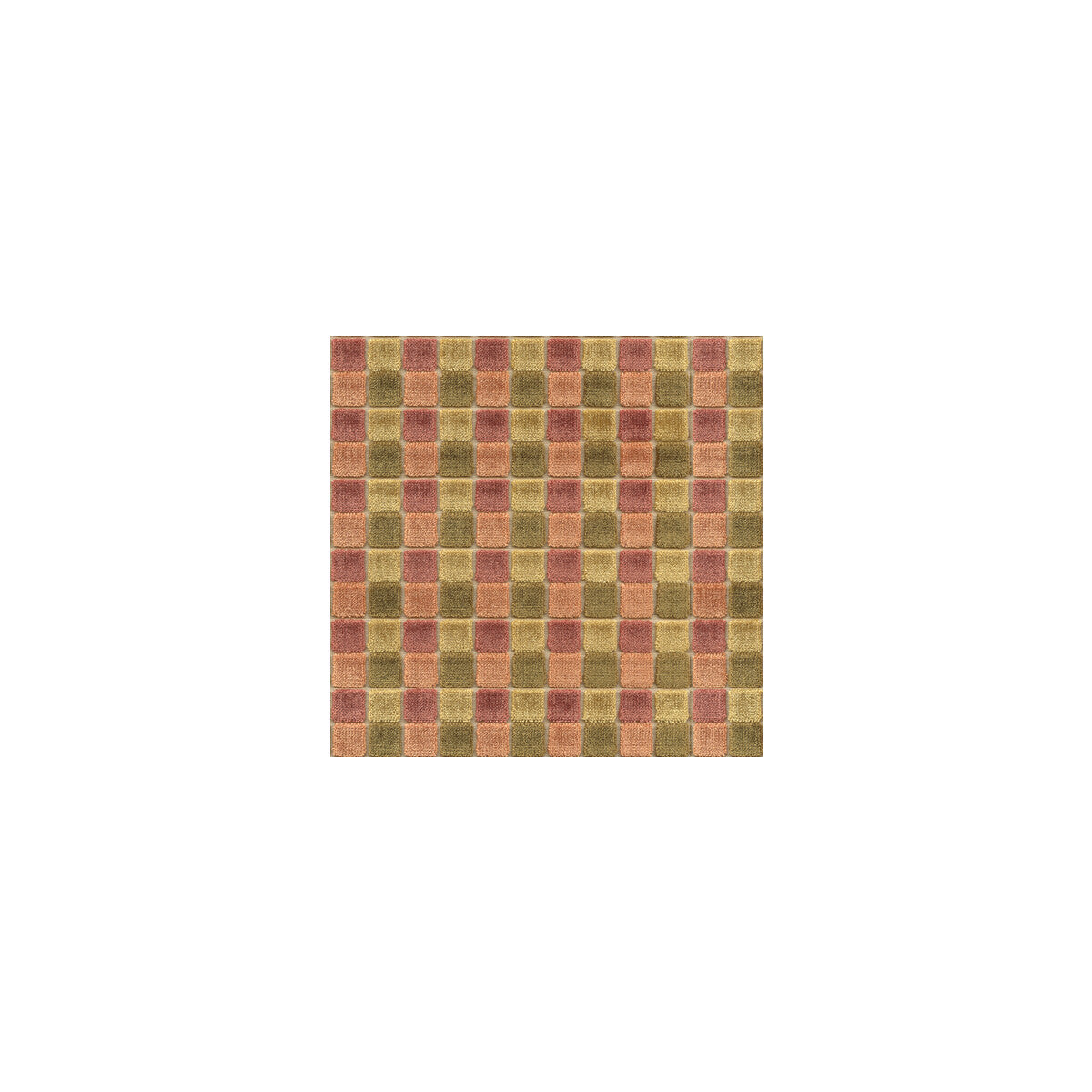 Firenze fabric in ginger/green color - pattern FD659.U107.0 - by Mulberry in the Grand Tour collection