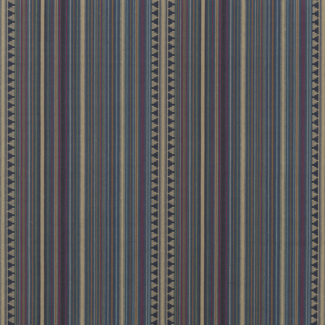 Pageant Stripe fabric in teal color - pattern FD756.R11.0 - by Mulberry in the Festival collection