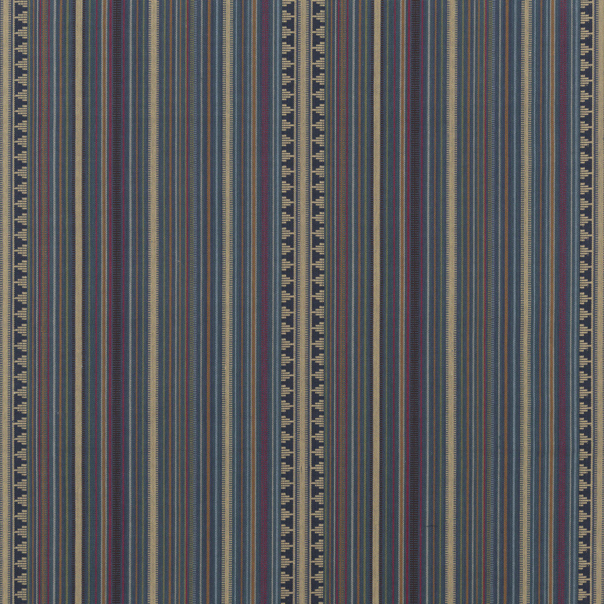 Pageant Stripe fabric in teal color - pattern FD756.R11.0 - by Mulberry in the Festival collection
