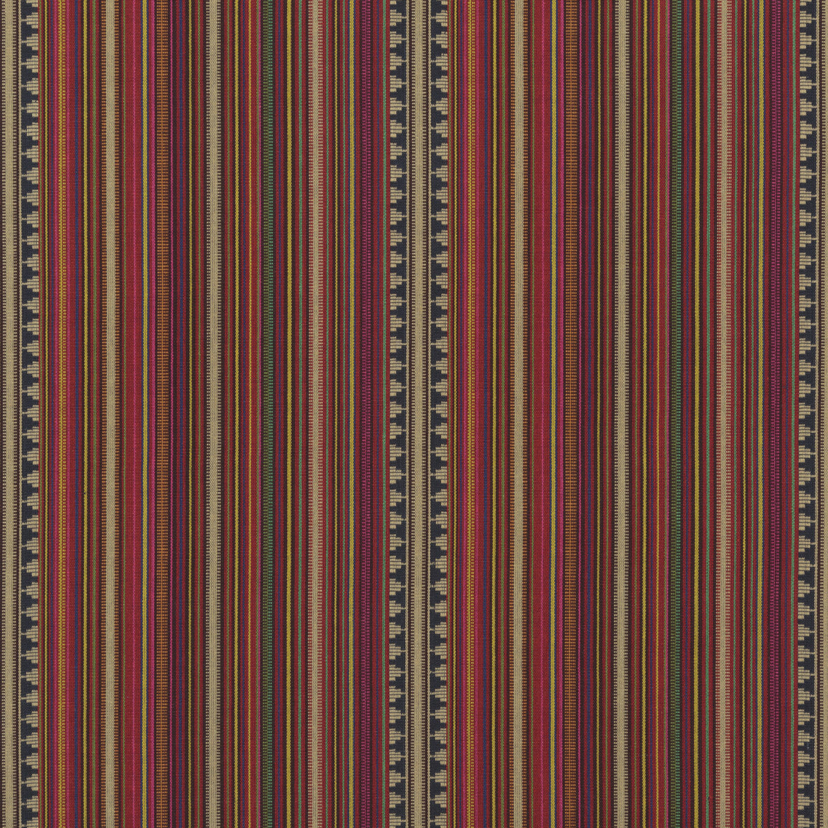 Pageant Stripe fabric in multi color - pattern FD756.Y101.0 - by Mulberry in the Festival collection